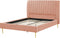 MARVILLE - Tweepersoonsbed - Roze - 140 x 200 cm - Fluweel