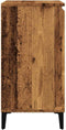 vidaXL - Dressoir - 60x35x70 - cm - bewerkt - hout - oud - houtkleurig