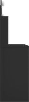 vidaXL - Kaptafel - met - LED-verlichting - 96x40x142 - cm - zwart