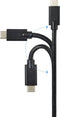 Renkforce RF-4531576 - USB-C Kabel - 2.00 m - Dubbel afgeschermd - Zwart
