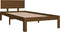 vidaXL - Bedframe - massief - grenenhout - honingbruin - 90x200 - cm