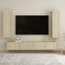 vidaXL - Tv-meubels - 2 - st - 30,5x30x110 - cm - bewerkt - hout - sonoma - eikenkleurig