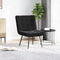 vidaXL - Relaxstoel - 64x74x84 - cm - fluweel - zwart