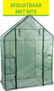 Kinzo Garden Broeikas - Kweekkas met 3 Verdiepingen - Metalen Frame - 143 x 73 x 195 CM - Groen
