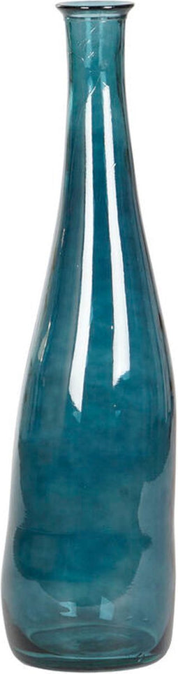 Vaas DKD Home Decor 18 x 18 x 80 cm Blauw Gehard glas