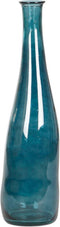 Vaas DKD Home Decor 18 x 18 x 80 cm Blauw Gehard glas