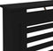 vidaXL Radiatorombouw 172x19x81 cm MDF zwart