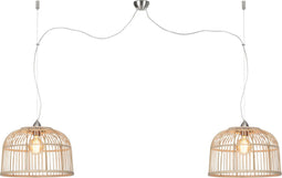 GOOD&MOJO Hanglamp Borneo - Bamboe - Ø42cm - 2L - Scandinavisch,Bohemian - Hanglampen Eetkamer, Slaapkamer, Woonkamer