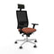 Bureaustoel met hoofdsteun Piqueras y Crespo 3D026G1 Bruin