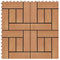 vidaXL - Terrastegels - 30x30 - cm - 1 - m² - HKC - teakkleur - 11 - st
