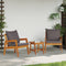 vidaXL - 3-delige - bistro - set - met - kussens - in - massief - acaciahout