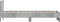 vidaXL - Bedframe - met - hoofdeinde - bewerkt - hout - betongrijs - 90x200 - cm