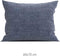 Zohome Kussensloop Lino - Kussenhoes van 60x70 cm - 1 stuk - 100% Katoen - Blauw