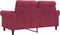 vidaXL - Tweezitsbank - 120 - cm - fluweel - wijnrood