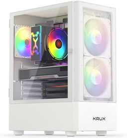 KRUX VAKO - PC case - Kunststof - Wit