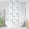 vidaXL - Doucherolgordijn - 90x240 - cm - stofbreedte - 86 - cm