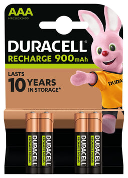 Duracell STAYCHARAAAP4 - Oplaadbare AAA Batterijen - 4 stuks (4x)