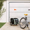 vidaXL - Hondenfietstrailer - oxford - stof - en - ijzer - zwart - en - grijs