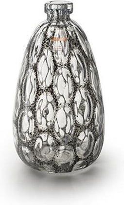 Zzing! Merve - Handgemaakte design vaas - Hoogte 34 cm - Diameter 18 cm - Donker grijs