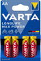 Varta - 4706/4B - AA Longlife Max Power batterijen - 4 stuks (4 stuks)