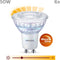 Philips WarmGlow LED Spot - GU10 - Dimbaar warmwit licht - 6 stuks