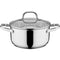GSW 806787 Massieve roestvrijstalen batterij 10st - 16, 20 en 24cm voorraadpotten - 20cm pot - 16...