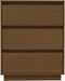 vidaXL - Dressoir - 60x34x75 - cm - massief - grenenhout - honingbruin