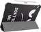 iMoshion Tablet Hoes Geschikt voor iPad Air 4 (2020) /iPad Air 11 inch (2024) M2 / iPad Air 5 (2022) - iMoshion Design Trifold Bookcase - Zwart /Don't touch