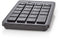 Nedis KBNM100BK - Numeriek Toetsenbord - USB 1,5m - Zwart