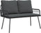vidaXL - Tuinbank - Zwart - 114x64x78 - cm - Poly - Rattan