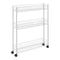 Metaltex - Keukentrolley op wieltjes - 3 Etages - Wit - 60x17x72,5 cm