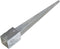 vidaXL - Grondpinnen - 6 - st - 9x9x75 - cm - gegalvaniseerd - staal - zilverkleurig