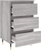 vidaXL - Nachtkastjes - 2 - st - 40x35x69 - cm - bewerkt - hout - grijs - sonoma - eiken