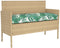vidaXL - Ligbedkussens - voor - Bank - 2 - stuks - Bladpatroon - 120x40x8 - cm - Oxford - Stof