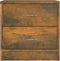 vidaXL - Nachtkastjes - 2 - st - 40x30x40 - cm - bewerkt - hout - gerookt - eikenkleurig