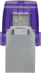 Kingston DataTraveler microDuo 3C - USB-stick 64GB - USB-A 3.2 Gen 1 en USB-C - Paars