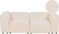 FALSTERBO - Modulaire tweezitsbank - Beige - Bouclé