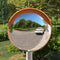 vidaXL - Verkeersspiegel - voor - buiten - convex - Ø30 - cm - polycarbonaat - oranje
