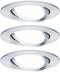 Paulmann Nova - LED-inbouwlamp 3-Step-Dim - 3x6,5W 460lm GU10 2700K zwenkbaar rond 84 mm Alu gedraaid
