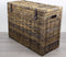 MigoStyling - Wasmand - 3 vakken - Brown - Met deksel - 85 x 40 x H65 - Riet - Rotan - Duurzaam