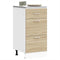 vidaXL - Onderkast - 40x46x81,5 - cm - spaanplaat - sonoma - eikenkleurig