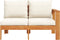 vidaXL - Tuinbank - met - 1 - armleuning - 2-zits - massief - acaciahout