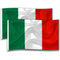 Italiaanse Vlag - 90 x 150 cm - Groen, Wit en Rood - Set van 2