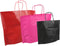 Tas - Papier - gedraaid papieren koord - 46x31.5cm - bodemvouw 15cm - papieren draagtas - rood - 50 stuks