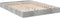 vidaXL - Bedframe - bewerkt - hout - betongrijs - 140x190 - cm