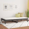 vidaXL - Slaapbank - 90x200 - cm - massief - grenenhout - grijs