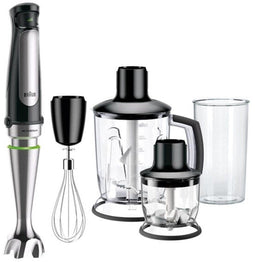 Braun MQ 7045X - Staafmixer - 1000W - 1,25L - Zwart/Roestvrijstaal