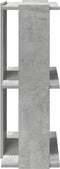 vidaXL - Boekenkast - 3-laags - 60x30x80 - cm - bewerkt - hout - betongrijs