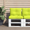vidaXL - Palletkussens - 2 - st - stof - heldergroen
