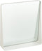 J-Line spiegel Vierkant - metaal/glas - wit - 38 x 41 cm